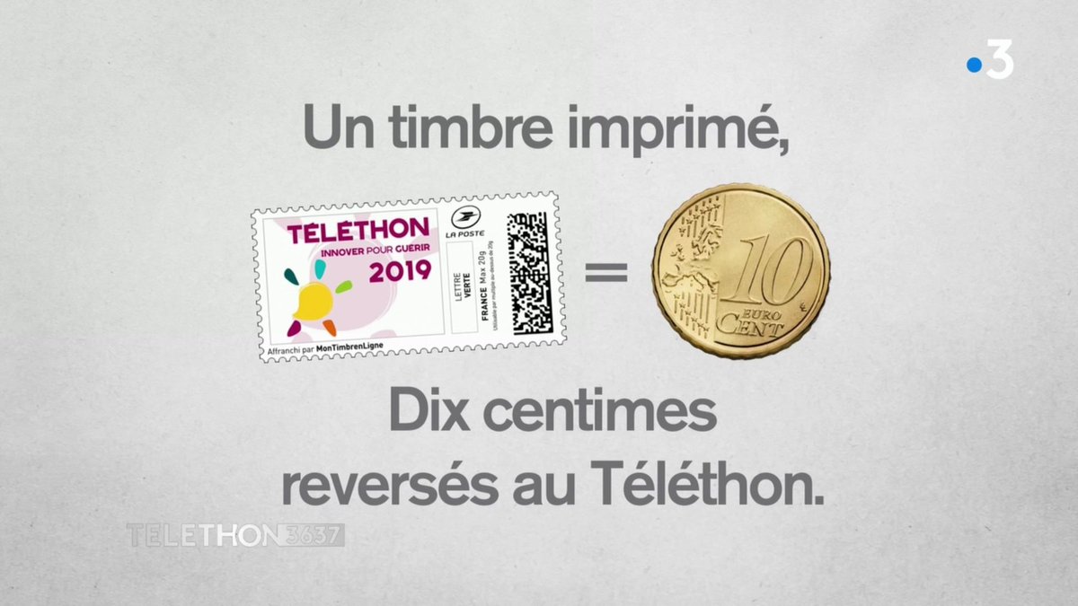 Richardfr14's tweet photo. La Poste partenaire historique du Téléthon se mobilise une nouvelle fois !

Sur mon timbre en ligne :
Un timbre Téléthon acheté = 0,10€ à l'AFM-Téléthon

Et le partenaire @youpix :
Une commande = 1€ à l'AFM-Téléthon

@Telethon_France #Téléthon2019 @lisalaposte https://t.co/3QwCJhR6AP