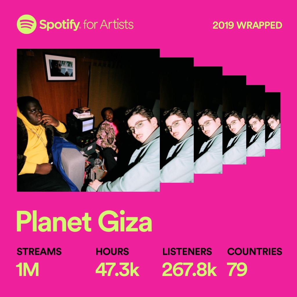 PlanetGiza's tweet photo. 285K to 1M • Safe to say we moved up compared to last year! Really worked our asses off to deliver the « Added Sugar » album and the reception has been beyond amazing so major thank you to everybody that supported us throughout the year 🙏🏿💜

PS: New Music dropping soon! https://t.co/XZ1YxoKpYQ