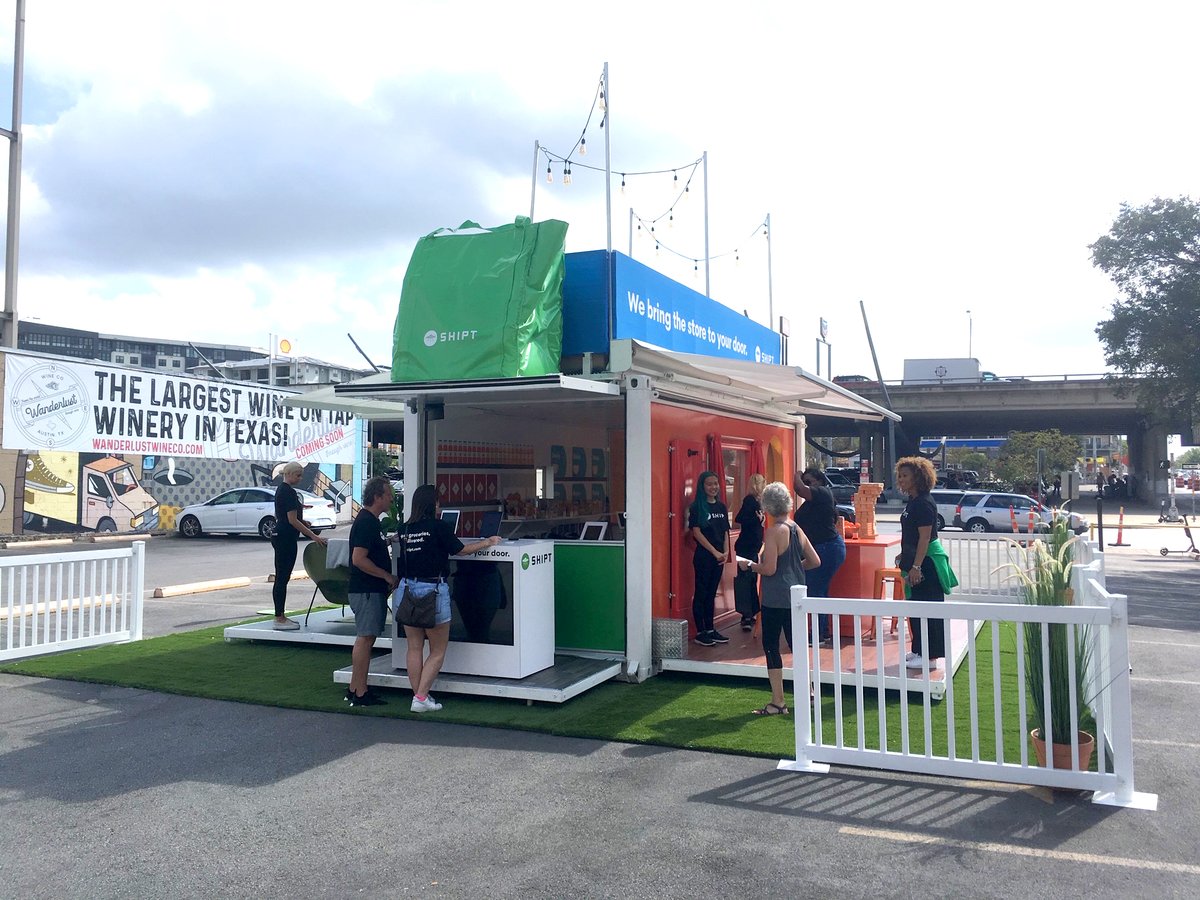 Steel_Space's tweet photo. 20' custom experiential container unit deployed for Shipt in Austin, TX. Turnkey solution. No forklift required for deployment. External branding applied for brand awareness during transport.

FIND OUT MORE @ https://t.co/MTeYfOfMJP https://t.co/2ehpGmUf9a