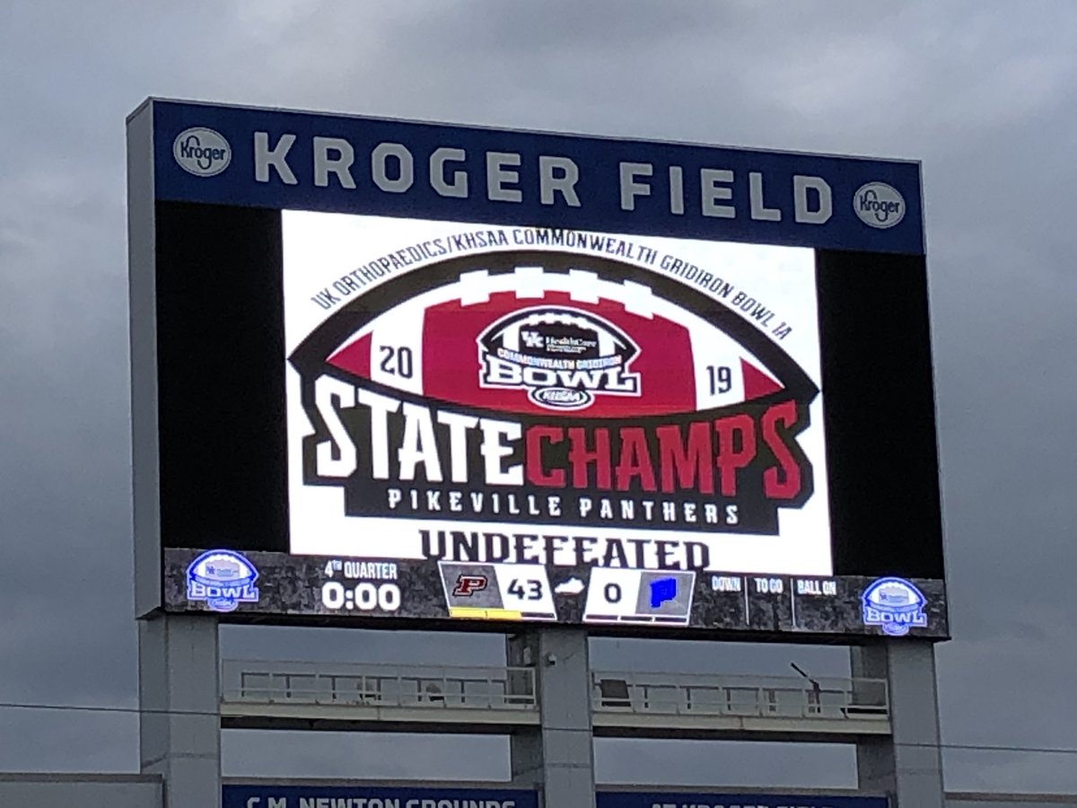 State Champs!! Congratulations <a href="/PHS_CoachMac/">Chris McNamee</a> and all the boys of the <a href="/PikevilleHSFB/">Pikeville HS Panther Football</a> !!!! This community is so proud of you!