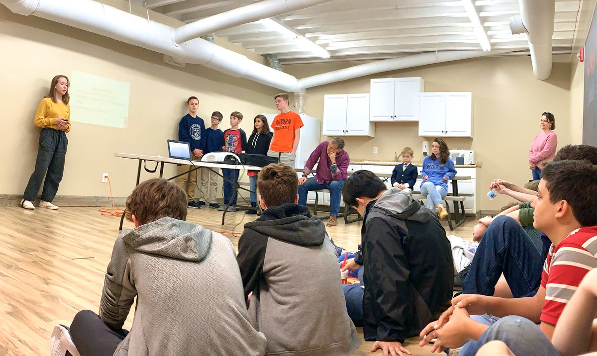 boltnvolts's tweet photo. Couldn’t be more excited for Auburn this weekend!!🤩🤩🤩 It’s been an INCREDIBLE season!!
We had a team meeting yesterday for pizza, and for our presentation team to practice again🥳
. 
#bestrobotics #offthegrid #robotics #bestrobotics2019 #offthegrid2019 #auburnrobotics https://t.co/mJyUd9t80o