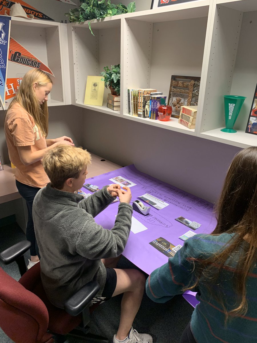 CarrollHSFOR's tweet photo. Working on a new project! Can’t wait to showcase our “feel-good stories” banner for all to enjoy @CarrollHigh.  Be on the lookout for it sometime next week! #powerofone #startachainreaction #choosekind #payitforward @RachelsChalleng https://t.co/F4IJrerkwT