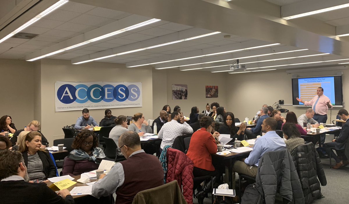BetsyRaguse's tweet photo. Great day engaging in professional learning with the 100+ District 79 Assistant Principals! Rich discussions and engaging protocols around #TeacherFeedback #AdvancedLiteracy resources and creating a #Coaching culture! @npmarinacci1 @d79SuptZweig @d79Supt @ACCESS_NYCDOE https://t.co/ItCqgeV5E3