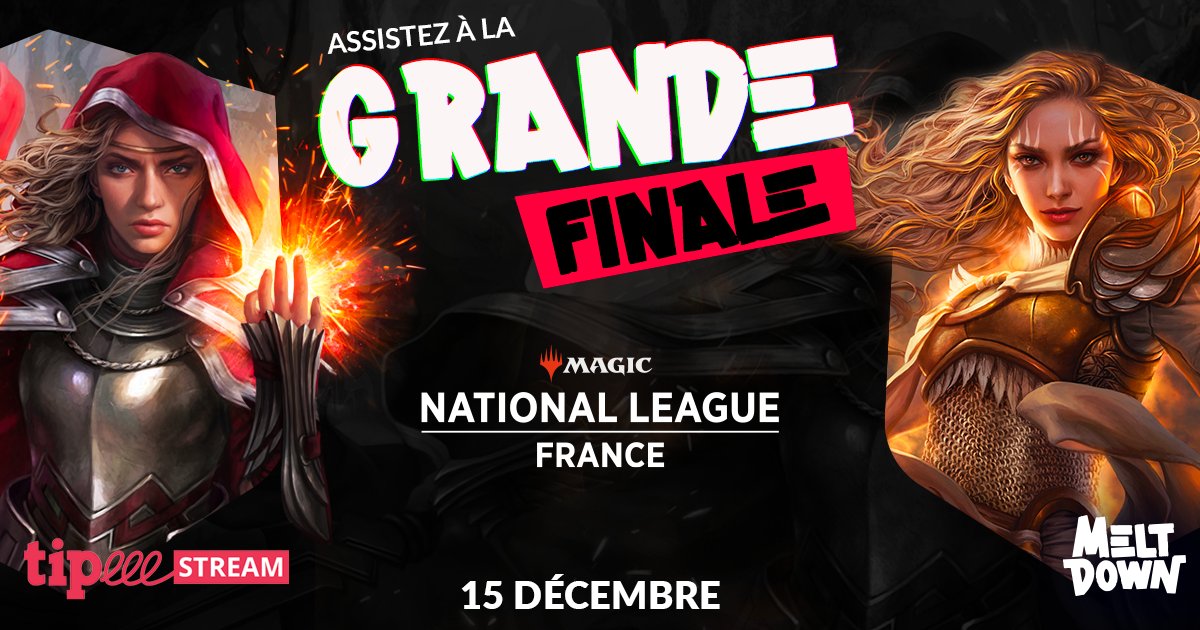 meltdownparis's tweet photo. Plus que quelques jours avant l'échéance des qualifications nationales #MagicTheGathering Arena ! 😃
Des invités de marques 😉 seront sur place pour animer et commenter la finale le 15 décembre au #Meltdown Paris !!
#BreakTheField #MagicTheGathering @TipeeeStream https://t.co/Q6ZpQ60tBf