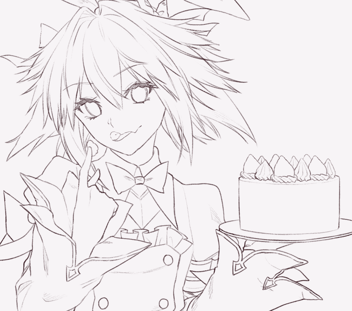 いい線画になったと思う
あと目の描き方変えてみた 