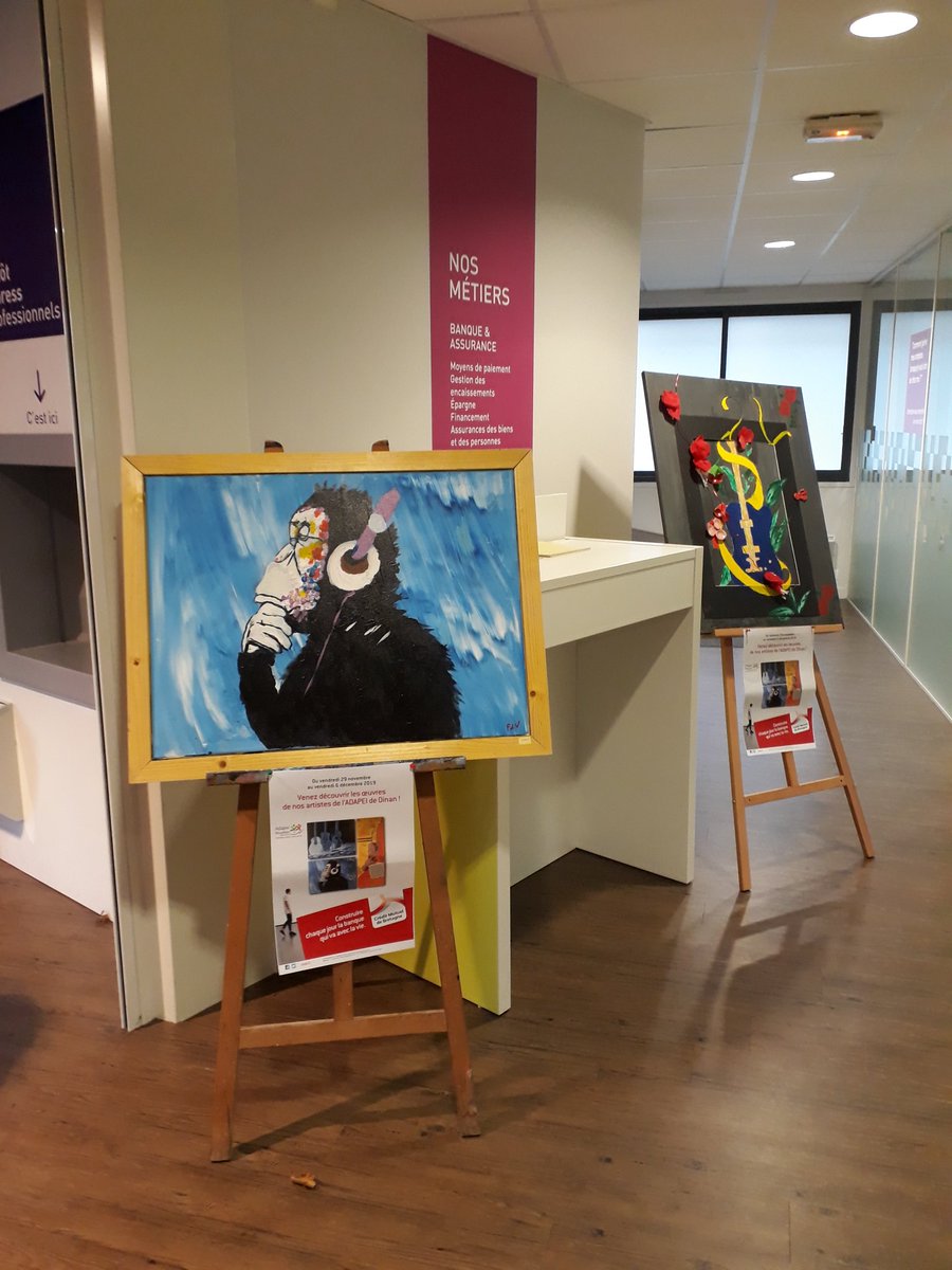 erwanrefloch35's tweet photo. @DinardPleurtuit vernissage de l exposition de peinture de l association adapei en présence des Artistes.Tres beau moment de partage.#mixite #diversite
@AgenaisSeverine @Flore352 @LeCungil @LDuchateaux @Leblancaureli35 @35_mace @WeAreArkea  @CMB_DD35 https://t.co/RVXt080j41