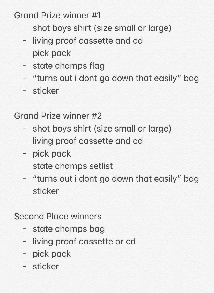 ChampsUpdates's tweet photo. Christmas @State_Champs Giveaway! 2 Grand Prize winners plus 2 other second place winners will be chosen! US only and ends on Dec 20th! RT to enter! https://t.co/J7KTaB2Ofz
