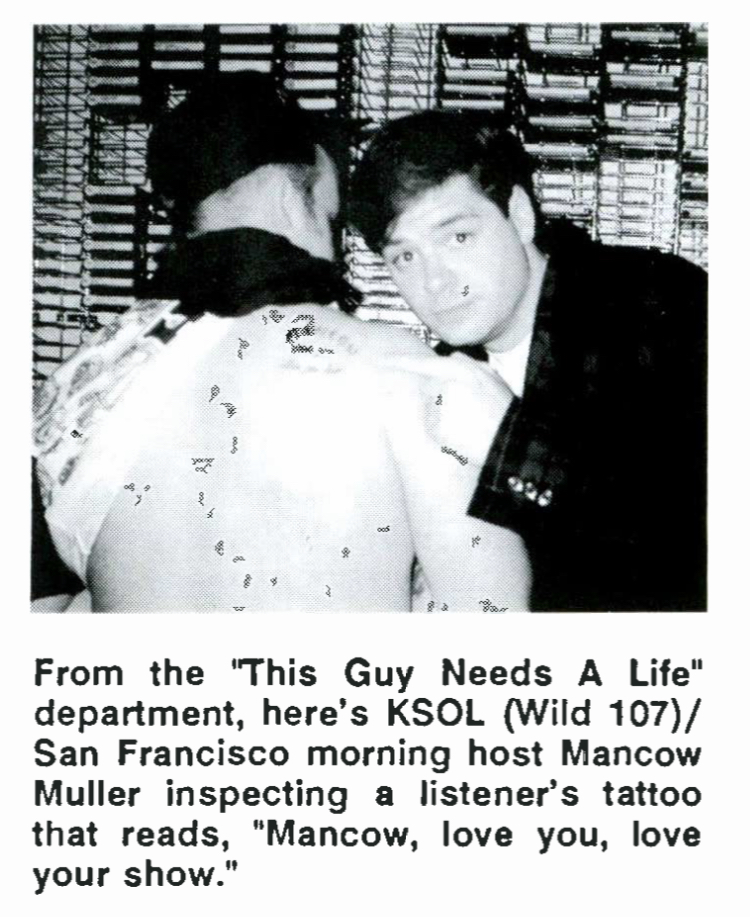 RadioRewinder's tweet image. #RadioListeners. Mancow #KSOL #SanFranciscoRadio 1992