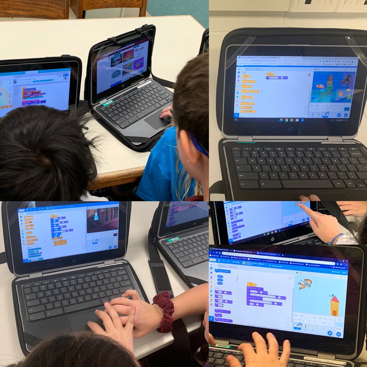 LongfellowLMC's tweet photo. CS First Code Your Hero and Narration: It’s amazing to see what they create!! #readytocode #codeyourhero #csfirst @GoogleForEdu @ALALibrary https://t.co/GUFiucUs4u