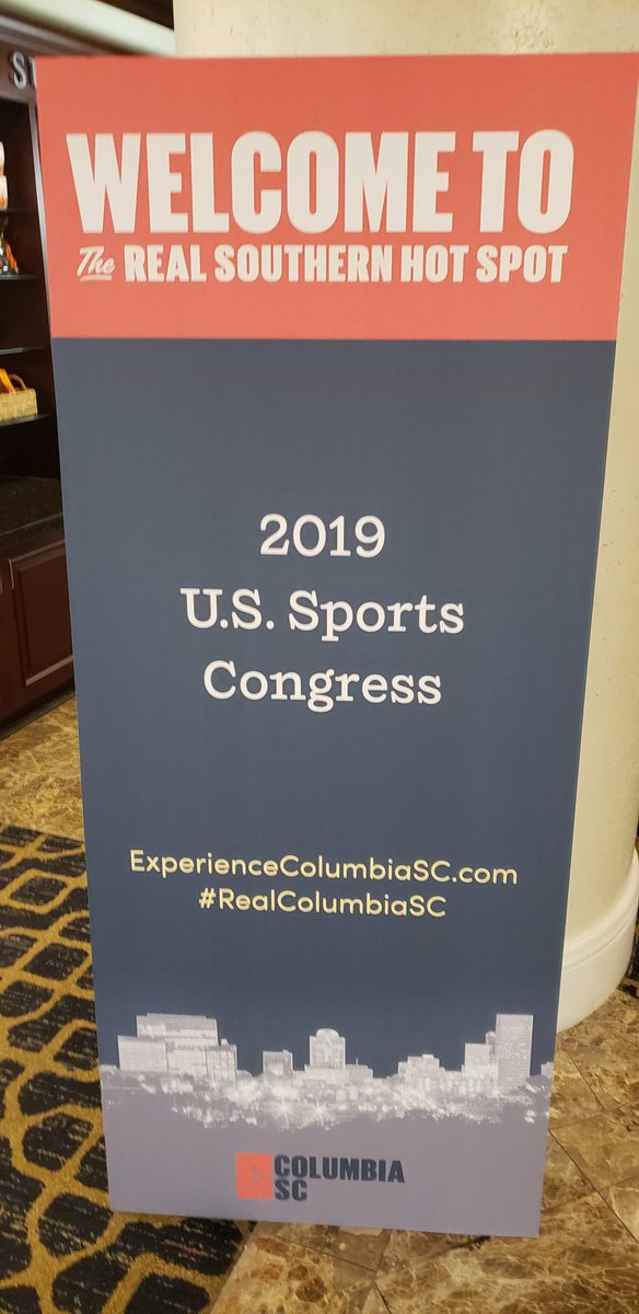 lmengsol's tweet photo. Experience Columbia SC Sports already rolling out the red carpet for our attendees. #ussc2019 https://t.co/FnFRdOkb3y