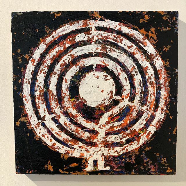 MelCarrGallery's tweet photo. Amazing smallish #paintings from @paulbaylock on view and available at MCG. These are from his #hot #series and are solid iconic paintings loaded with texture. #smart #little #paintings. #hotashell #ctart #ctartist #contemporaryart #artistoninstagram #artistlife #livewithart https://t.co/nroJMz8FtM