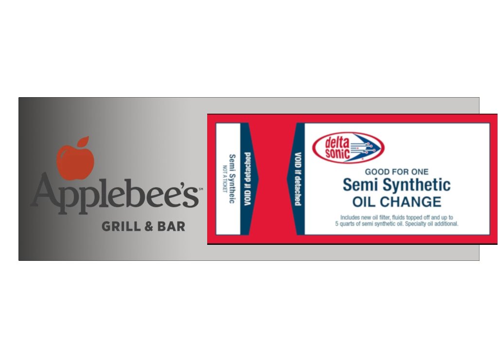 mBBCEO's tweet photo. Only $25 for a Delta Sonic semi-synthetic oil change and a $20 Applebee's dinner for 2 certificate.  The oil change is normally $34.99+ tax by itself!  Plenty of other special savings as well.

https://t.co/JTejS2xycF

#MBBSAVES  #MBB  #MBBSAVE https://t.co/Mb53aqLW4j