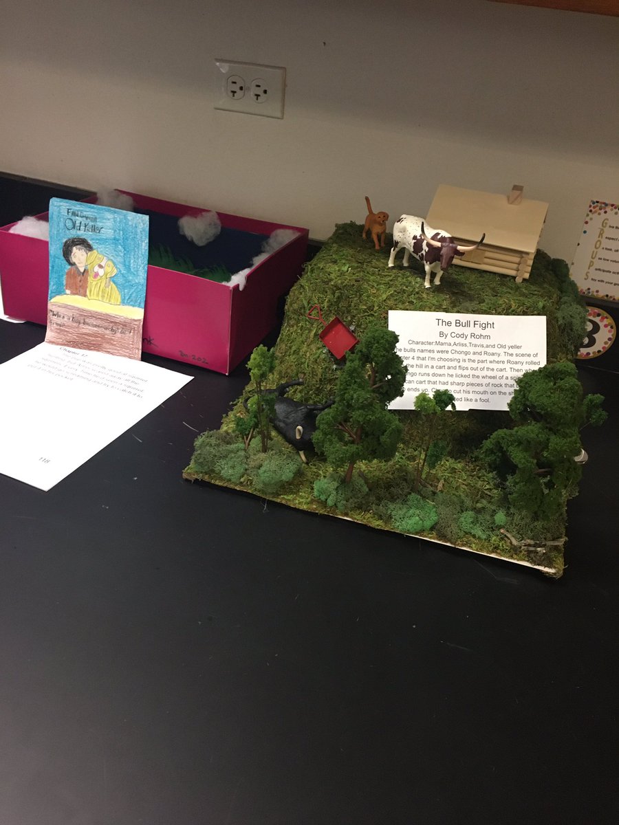MrsSalosky's tweet photo. Final projects for Old Yeller novel!  @McGuffey_MS #Mc3G #BestYearYet https://t.co/IeJkammRhC