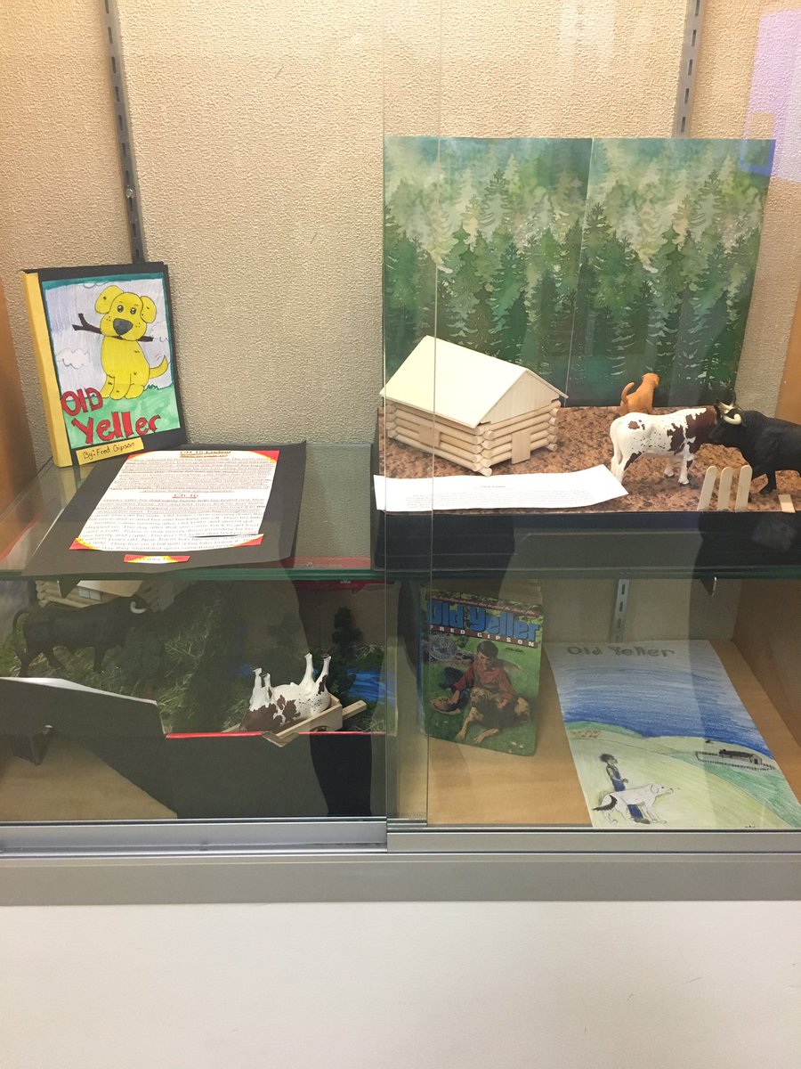 MrsSalosky's tweet photo. Final projects for Old Yeller novel!  @McGuffey_MS #Mc3G #BestYearYet https://t.co/IeJkammRhC