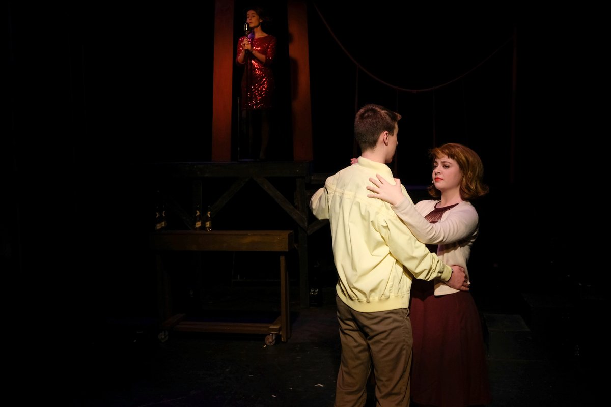 CCATheatre's tweet photo. Dogfight opens tonight at CCA: Black Box Theatre! Check out ALL our posts today for a glimpse of everything this show has to offer including: (pic 6) Dancing; PC: @KenJacques3 Only 5 chances to see this musical @CCARaven Click for tickets: https://t.co/NWqCa7gVU9 https://t.co/c74okqLiRe