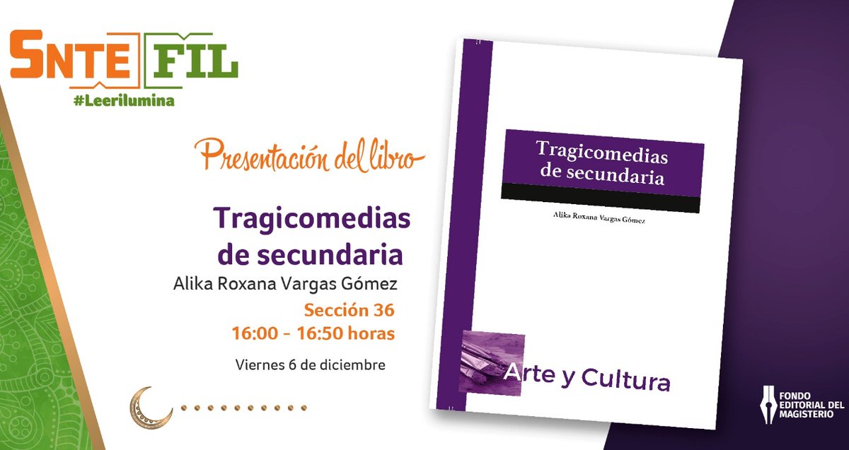 Vigencia3Const's tweet photo. #SnteFIL 📝📚
🧿 HOY en el stand #SNTE #FILGuadalajara2019 📔 la oferta es diversa, ve nuestra agenda y ASISTE
#Leerilumina💡
Por eso #SomosLectores 🧐
#FelizViernes México #FIL2019 #FILGuadalajara Chivas #FelizFinde CDMX #Zacatepec #EsColosal Ojalá #Alebrijes Ánimo #6Dic https://t.co/4bO8dNeWQo