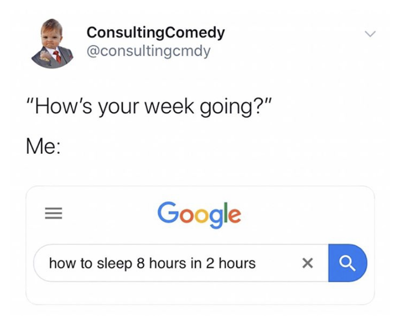My week in a nutshell