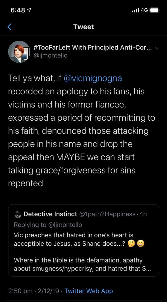SGSAMII's tweet photo. last couple of days The "IT THING" That started this entire #KickVic Vs #istandwithvic Allegations all the way back in January IS CLAIMING Vic Should say SORRY Even THO These ENTIRE Allegations started because she confused VIC MIGNOGNA WITH MONICA BOYFRIEND WTF! https://t.co/wsHOXpQ2h4