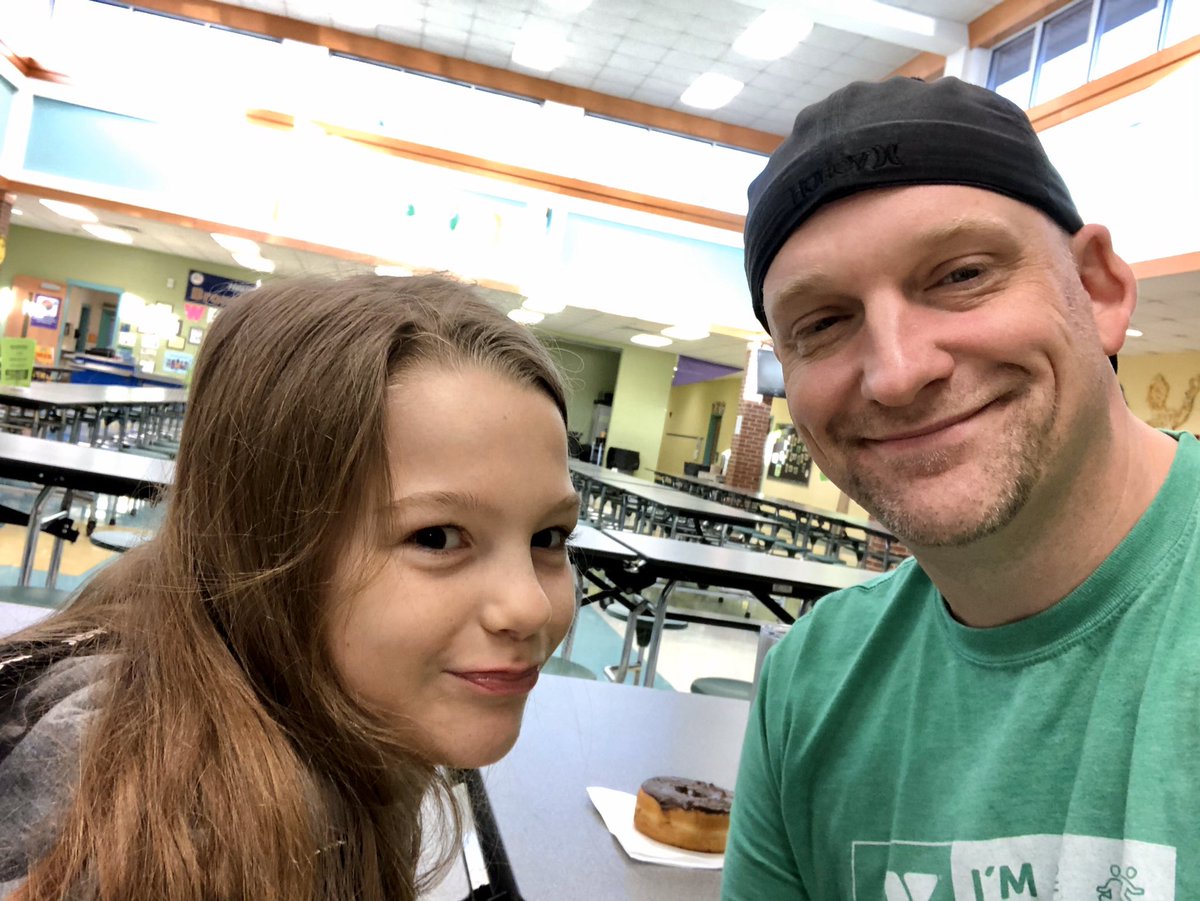 Had a blast with my daughter for donuts with dads at her school. #artoffatherhood #lifeofdad #dadlife