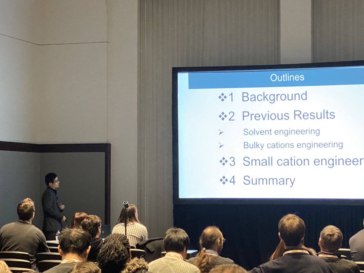 joe_jberry's tweet photo. @NREL #perovskite #pv postdoc researcher @FeiZhang_TJU helping to close out the #EN09 #f19mrs symposium with an overview of @NREL and @ChoiseEfrc work on 2D #perovskite materials https://t.co/3SNoKe0LI0