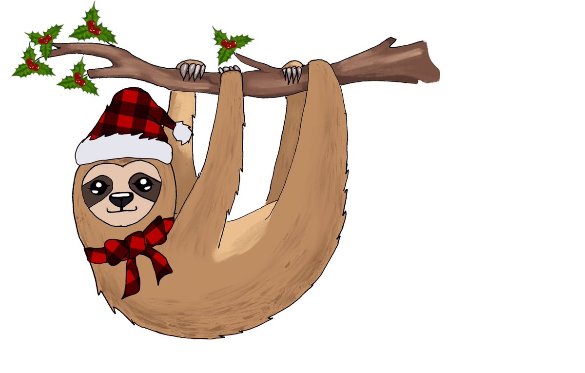 LumisaDesign's tweet photo. merry Slothmas from this cute sloth!

@Clr_Collective #merryslothmas #sloth #sloths #merrychristmas #colour_collective https://t.co/30umwswT1u