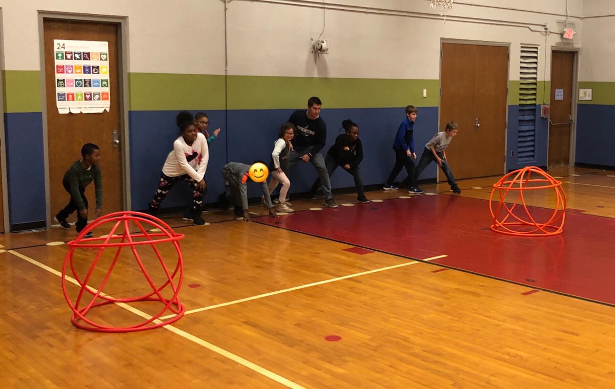 SpencerPhysEd's tweet photo. A little Castleball to end a great week in PE! Ms. Pleasantβs class had a blast and thanks to Mr. Keegan for stopping in on VIP Day! #castleball #cooperation #teamwork https://t.co/yR6T8jvxV6