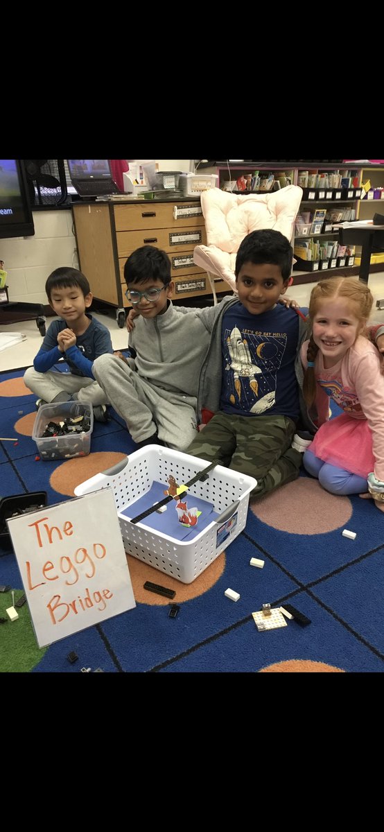 MissLoVuolo's tweet photo. Today’s STEM Challenge was to design a bridge for the Gingerbread Man to safely cross in order to avoid being eaten by the hungry fox!#GingerbreadWeek #STEM @arcola_dragons  #FirstGrade https://t.co/hBB1N0jx0d