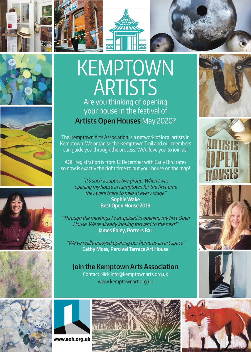 Registration opens in a few days for Artists Open Houses in #Brighton <a href="/artistshouses/">Artists Open Houses</a> #kemptownarts