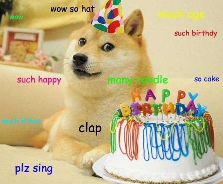 doge birthday cake