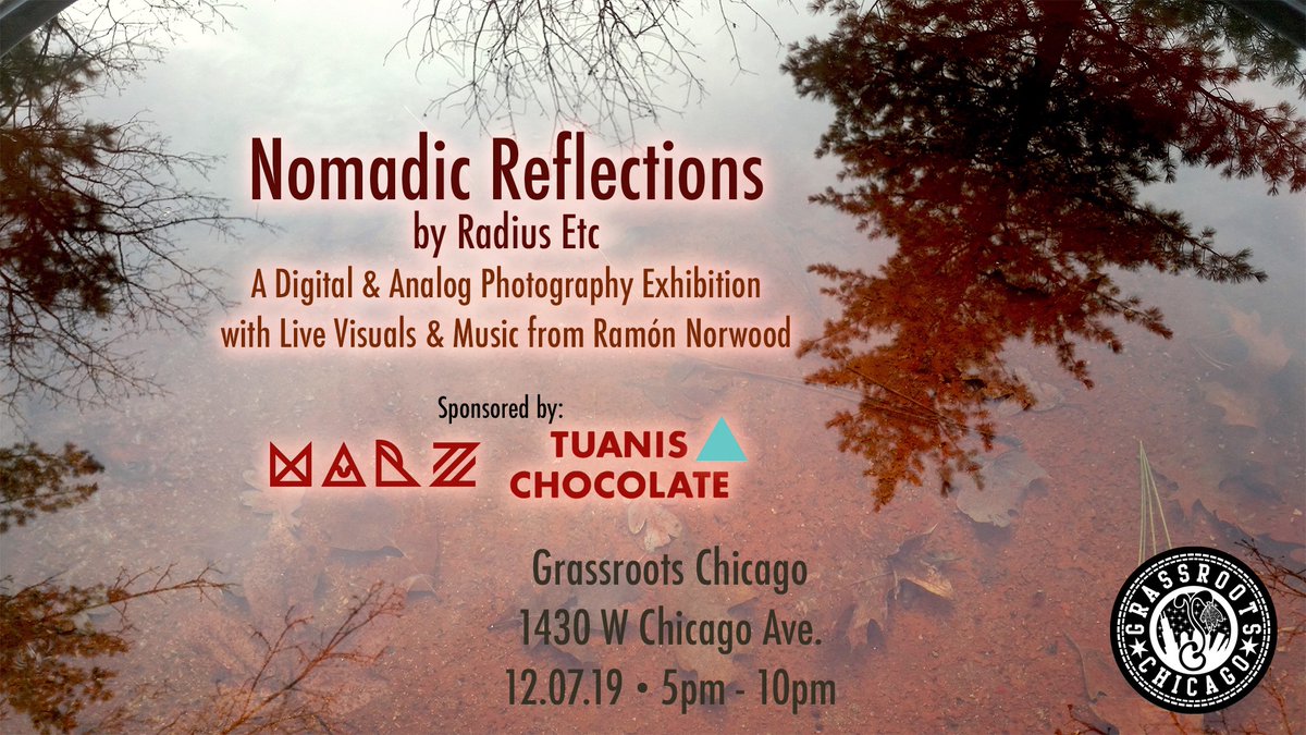 radiusgetsitin's tweet photo. @TuanisCacao x @marzbrewing in heavy rotation tomorrow alongside my works and sounds.... :) @Grassroots_Chi #movementgallery https://t.co/lPEy089FNq