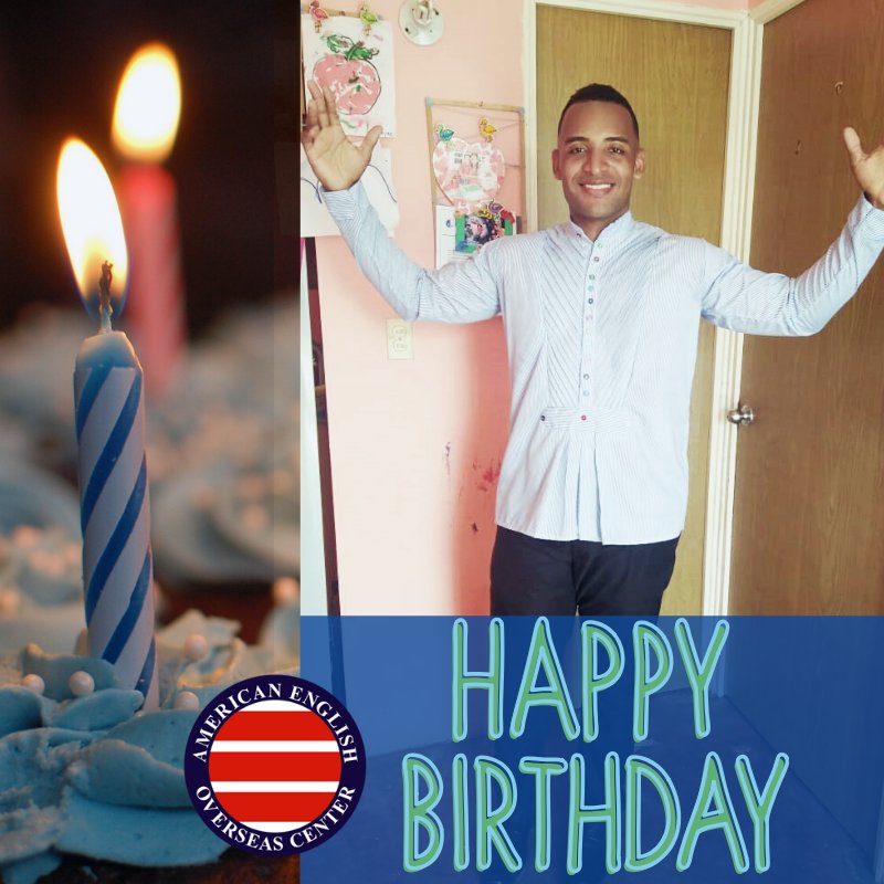 AEOCPTY507's tweet photo. Hoy es el cumpleaños de nuestro Teacher Carlos Iffil
.
De parte de #AEOC507 le deseamos un día maravilloso y esperamos que lo pase súper bien. Éxitos y bendiciones en todo lo que desempeñe.
-
-
#happybirthday #birthday #Congratulations #aeocpty #AEOCPTY507 #pty #pty507 #panama https://t.co/rvISuGYXQH