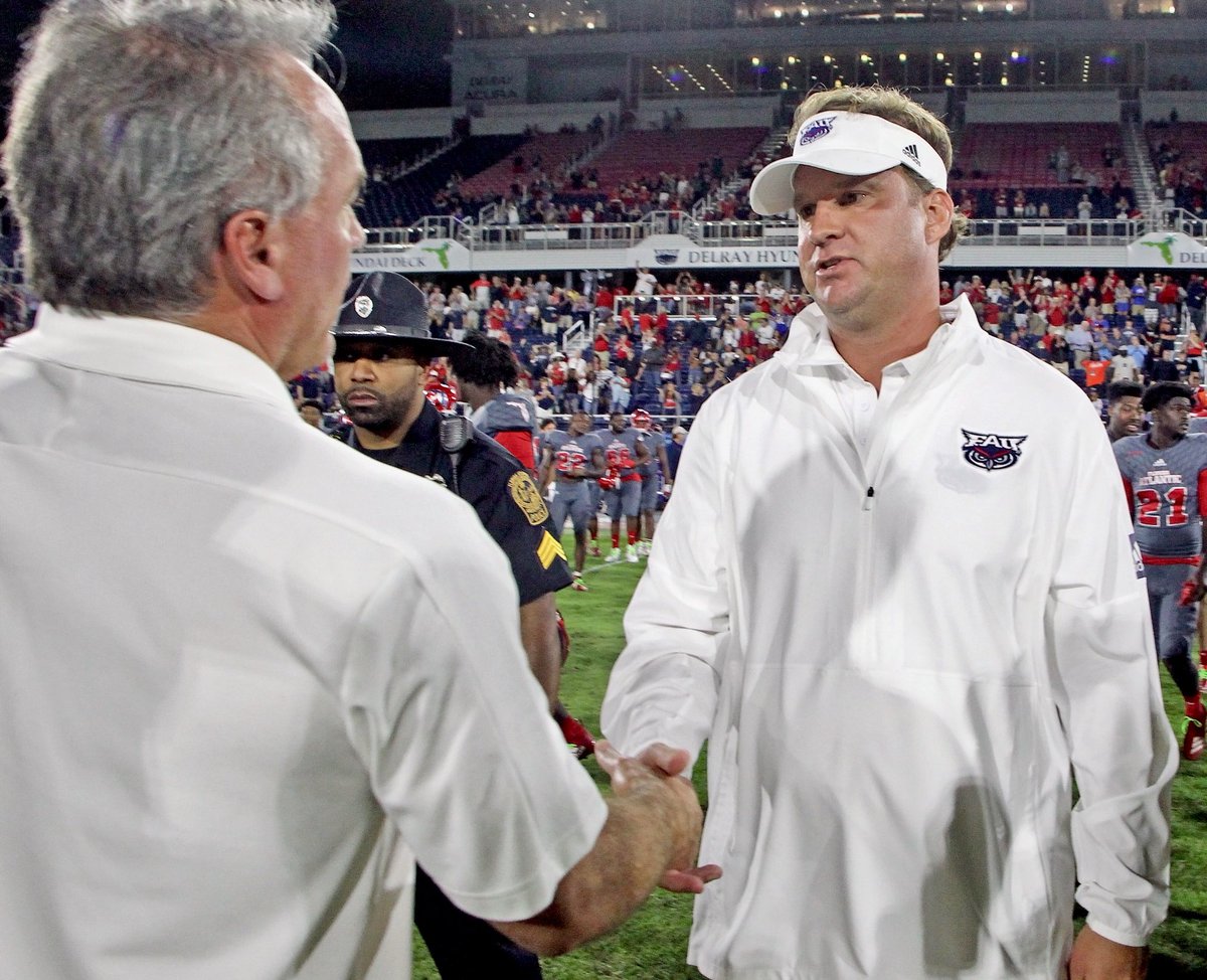 RMikeGraham's tweet photo. UAB at FAU | Kiffin has @FAU_Football back in @ConferenceUSA title game - will it be his last with Owls? READ: https://t.co/GK3qy9Gb8k https://t.co/Opw8AnKacN