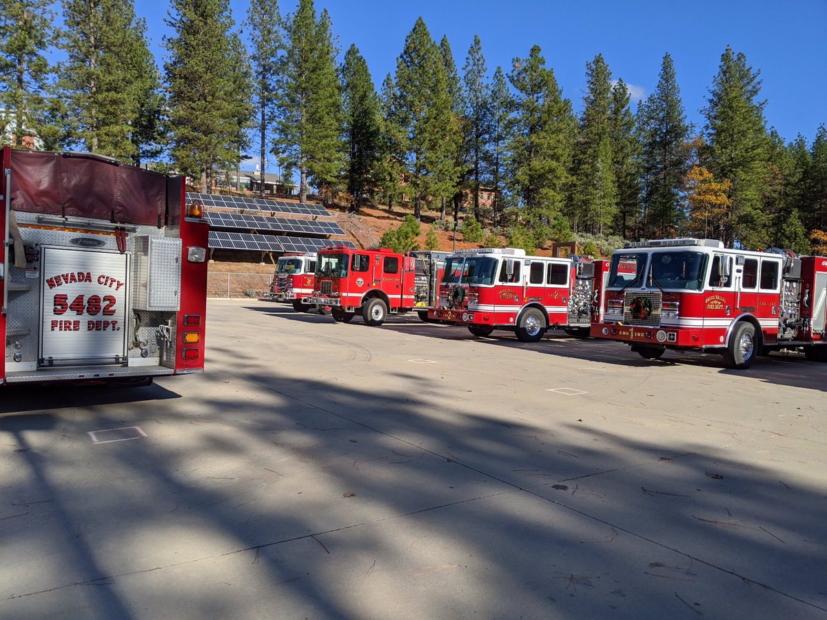@GrsNev Battalion 1 hosting a multi-agency ventilation training at the Public Safety Training Center. Firefighters will practice various techniques for cutting holes in roofs. Participating agencies include Grass Valley, Nevada City, NCCFD, Ophir Hill.