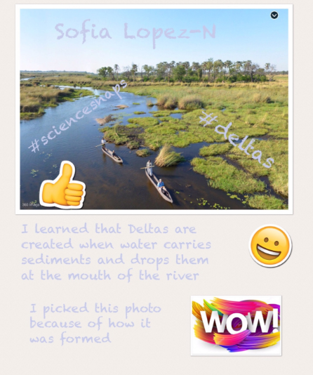 ChristyHuse's tweet photo. My homeroom created #sciencesnaps to show their learning about landforms after our virtual field trip! @twehowl #twehowl @TaraMartinEDU #earthscience #dragonflysquad https://t.co/mveKJbsxj4