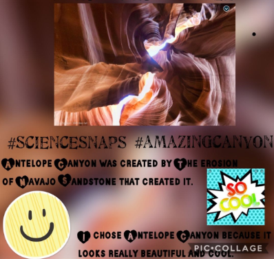 ChristyHuse's tweet photo. My homeroom created #sciencesnaps to show their learning about landforms after our virtual field trip! @twehowl #twehowl @TaraMartinEDU #earthscience #dragonflysquad https://t.co/mveKJbsxj4