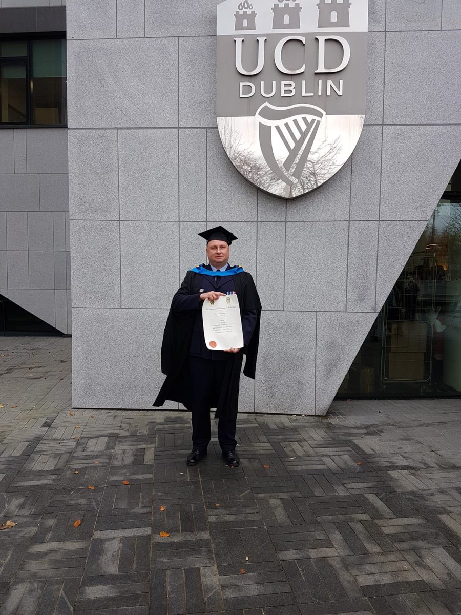 scubafiresteve's tweet photo. Delighted to have Graduated from UCD with my MSc https://t.co/oICX6IsPay