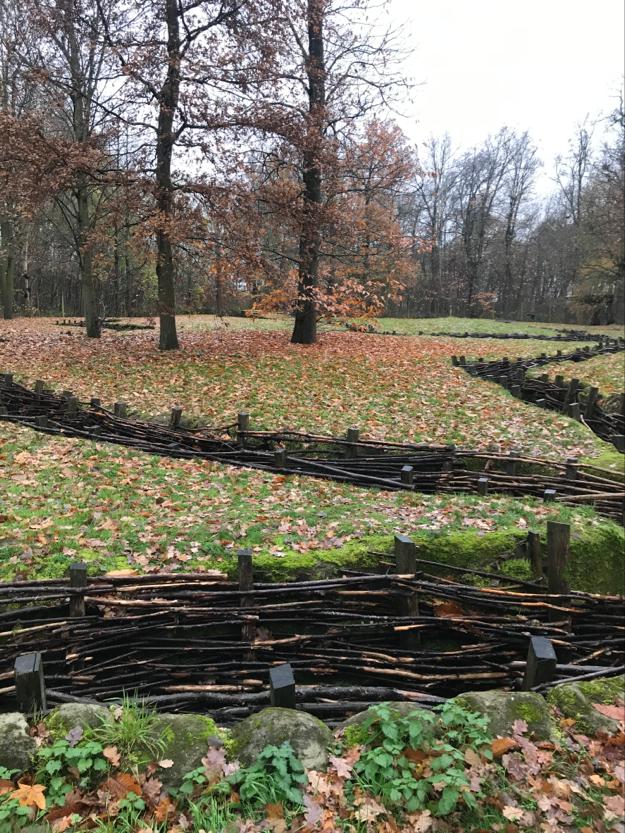 NewsteadWood's tweet photo. Year 9 students at the Bayernwald trenches and the Menin Gate. #Ypres https://t.co/aBMXBJ6CAY