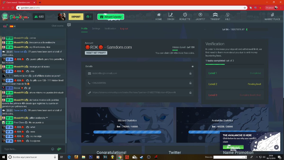 Riddickiller's tweet photo. @GamdomOfficial THREE TIMES CLAIM !! ALL DAY BETTING FOR THIS AND IT'S NOT THE FIRST TIME ..... https://t.co/svtG6kocz3
