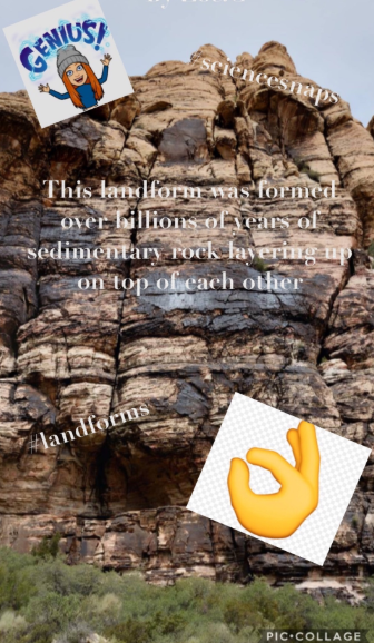 ChristyHuse's tweet photo. Mrs. Artley's homeroom created #sciencesnaps to show their learning about landforms after our virtual field trip!
@twehowl #twehowl @TaraMartinEDU #earthscience https://t.co/8XcBoPvEcJ