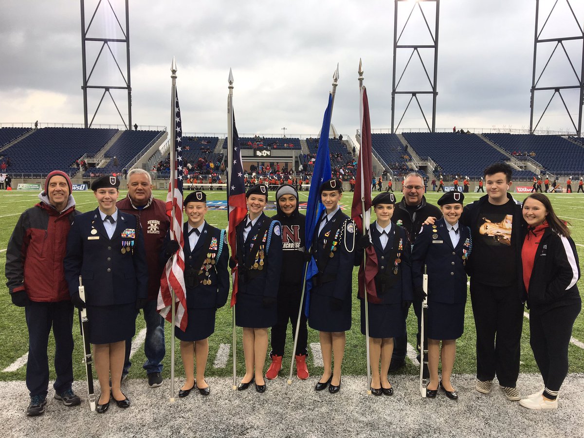 So proud of this great program, JROTC making their annual trip to Canton to present the colors for the DII state Football Championship.  It’s a great time to be a CAT!