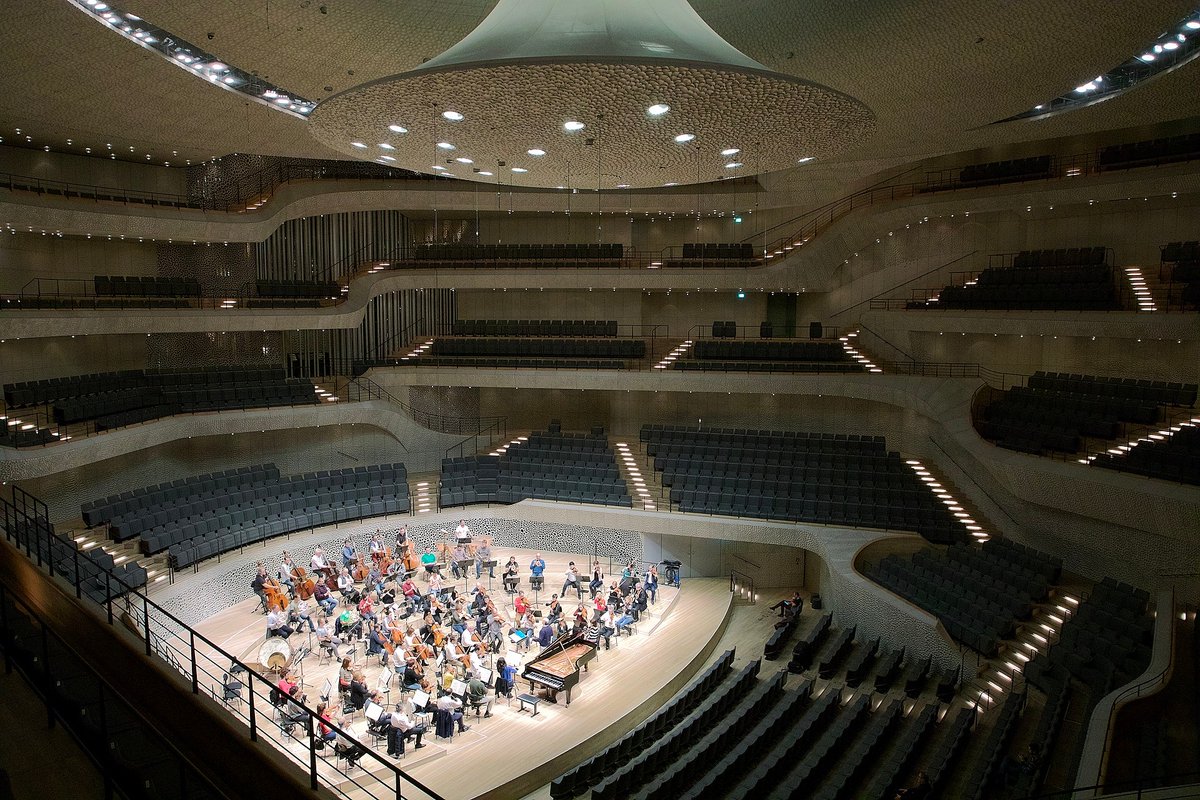 BudFestivalOrch's tweet photo. Our musicians speak;

As I promised, here's some nice photos from Elbphilharmonie in Hamburg. Let me thank our percussionist, Pittu Kurcsák for the sensational photos he has taken many years now of our soloists, of us, for you! 

Eszter Bedő Lesták
#BFOonTour #BFO https://t.co/TX59CcvVdy