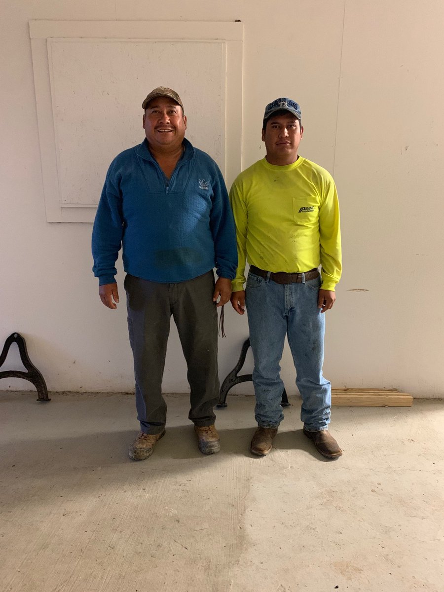 Congratulations 🎉 👏👏👏 to our October 2019 Award Winners!! Jose Vaca won the Safety ⚠️👷🏽‍♂️ of the month Award and our Employee of the Month 👷‍♂️ Award went to his son, Francisco Baca!! Congratulations to this father and son for winning these awards together!!  #AwardWinners