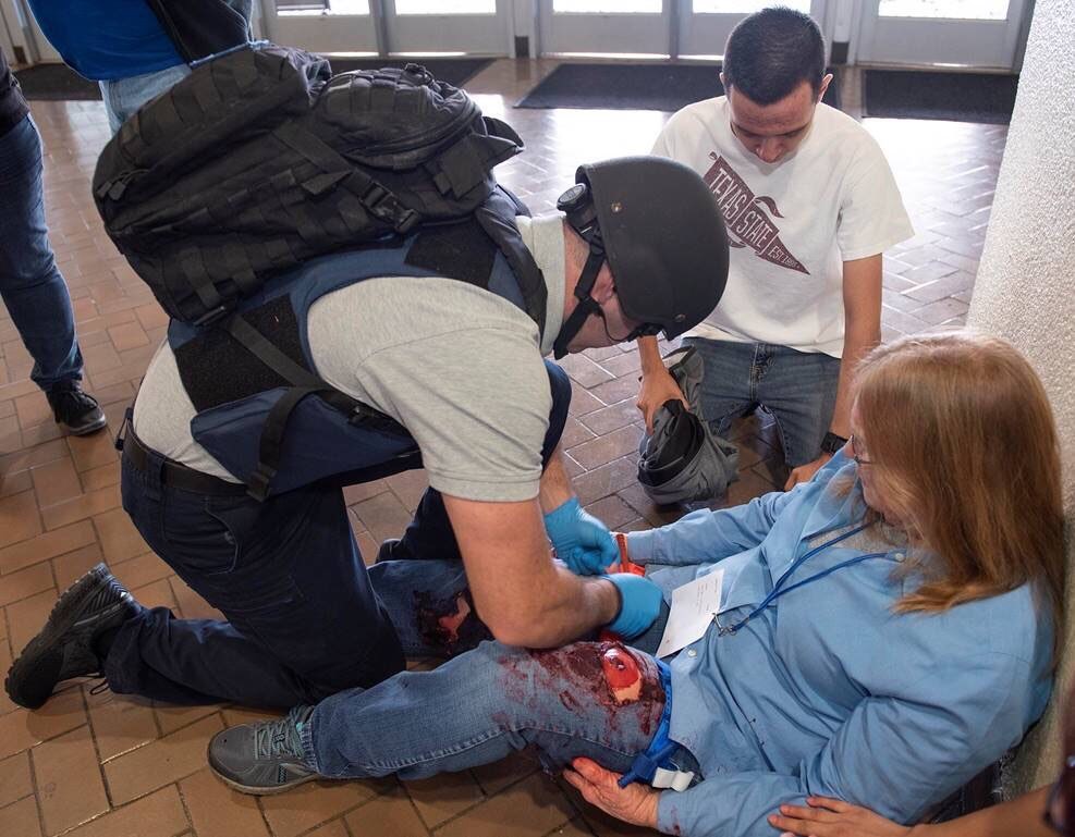 FWOEM's tweet photo. #FunFactFriday 😀❗ Here at Fort Worth OEM, we use moulage during exercises to give first responders a more realistic experience when responding to a disaster scene. 😮
#RealisticArt #FortWorth #DisasterExercises https://t.co/8GvlE3oLL0
