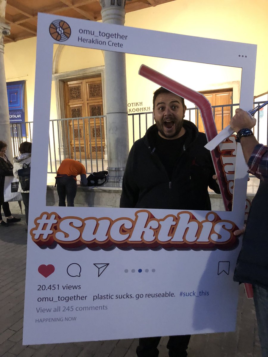 OMU_together's tweet photo. An awesome evening with smiles and #sustainability! #suckthis #gometal #thissucks #thelaststraw #zerowaste #plasticfree https://t.co/n4O3IlQQXQ