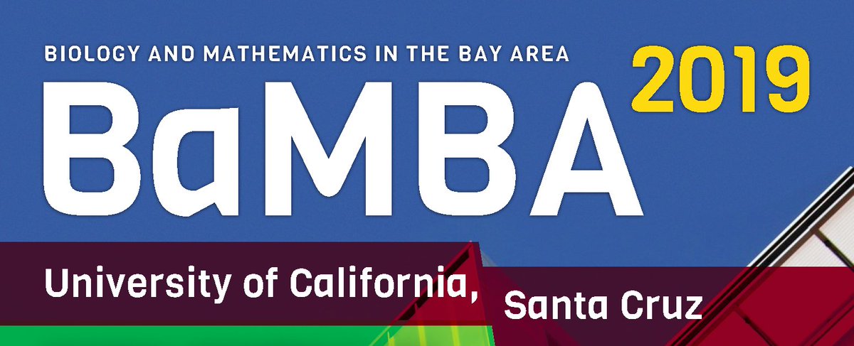 Reg. deadline extended! BaMBA Biology &amp; Mathematics in the Bay Area, at @UCSC_BSOE  Sat. 12/7. Join researchers &amp; students from diverse disciplines in an informal atmosphere promoting open exchange w/ <a href="/Juliano_Lab/">Juliano Lab</a> @dnabubble86 <a href="/TheStuartLab/">Stuart Lab</a> +! Register: bambameeting.org
