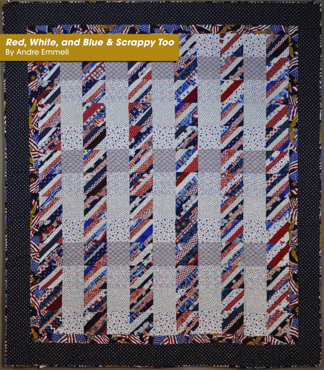 NatQuiltMuseum's tweet photo. #ToHonorAndComfort: A #QuiltofValor is a heartfelt thank you to #veterans &amp; military #servicemembers. From #Vermont is this fun, scrappy #quilt!
@QOVFoundation @USMC @USArmy @USNavy @usairforce @USCG @USNationalGuard #longarmquilting #ThankaVeteran #QOV #QOVF #QuiltsofValor https://t.co/M7ZMAtJPbY