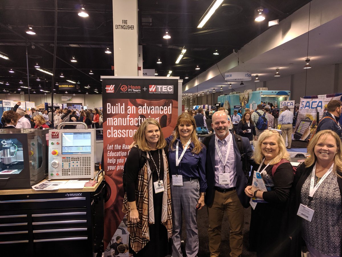GUdouj's tweet photo. We brought a great group of @FSSchools educators to  #VISIONCTE19 this year. Lots of excellent learning opportunities and ideas for growing our CTE programs. https://t.co/84u5C3lpLI