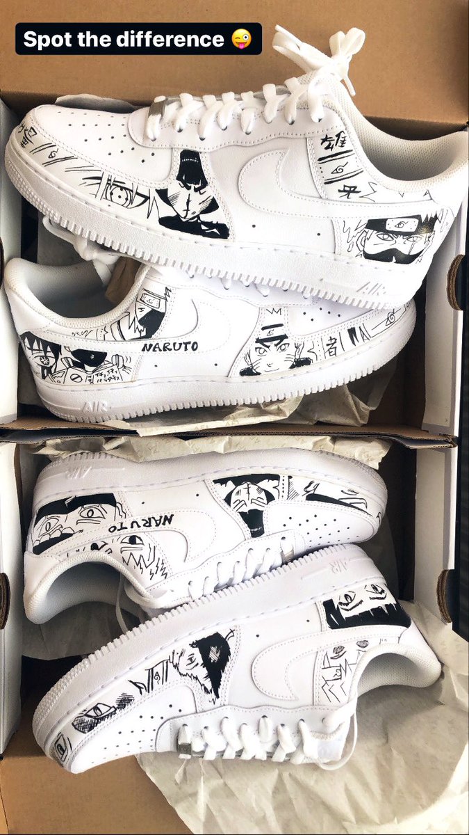 kaiilabs_'s tweet photo. Which characters do you see #naruto #customsshoes #airforce1 https://t.co/8BpmqcQsRs