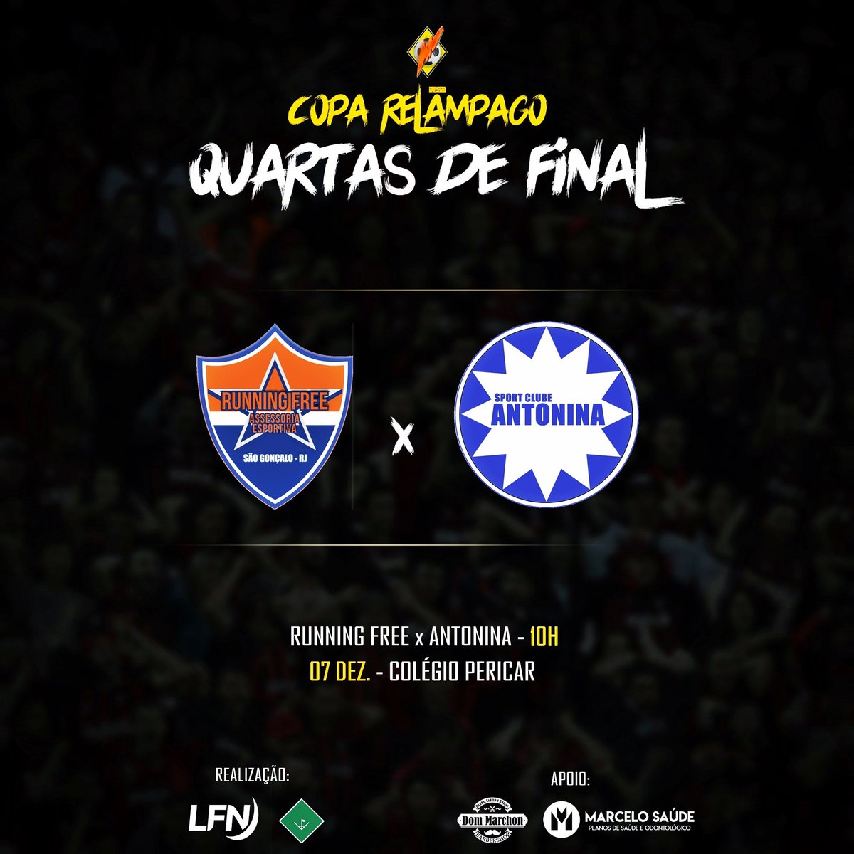 LF_Niteroi's tweet photo. Nesse Sábado, teremos os duelos da Copa Relâmpago de Futsal.Confira os jogos e os horários!! https://t.co/uJRWC2VBHi