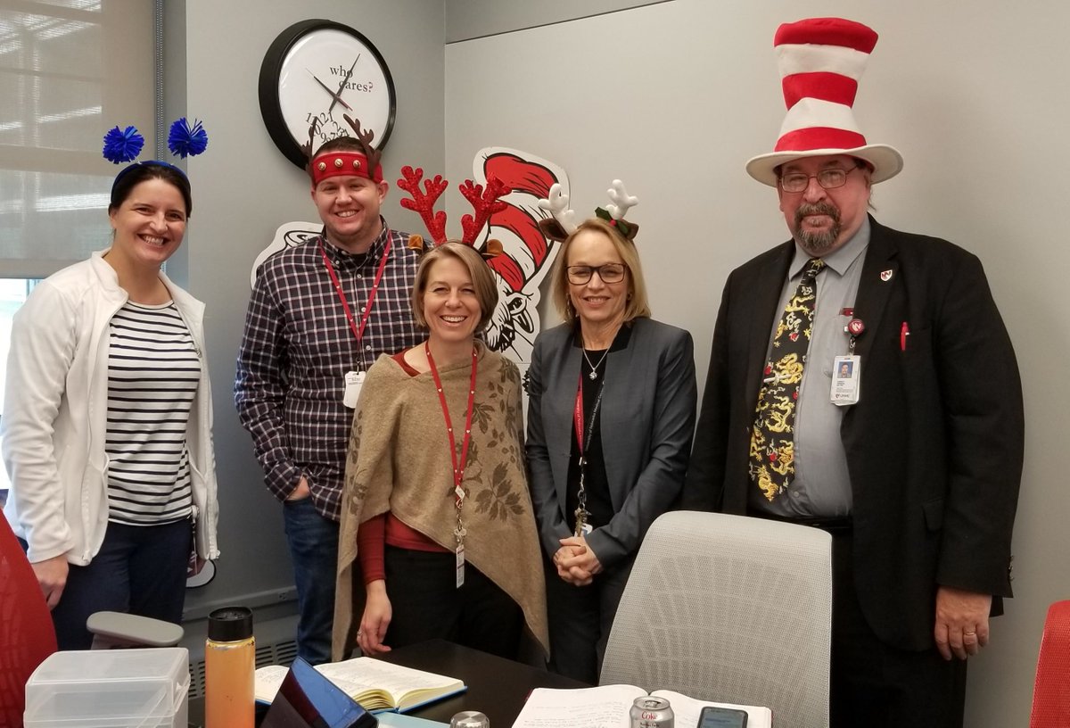 MMI Leadership rockin' the Holiday Headwear for Festive Friday at <a href="/unmc_mmi/">UNMC_MMI</a> !

#unmc_MMI #MMIfun #happyholidays #IamUNMC